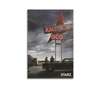 ZEUDFBSA TV Show American Gods Season 1 Poster Poster Decorative Painting Canvas Wall Posters And Art Picture Print Modern Family Bedroom Decor Posters 24x36inch(60x90cm)