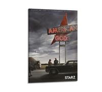 ZEUDFBSA TV Show American Gods Season 1 Poster Poster Decorative Painting Canvas Wall Posters And Art Picture Print Modern Family Bedroom Decor Posters 24x36inch(60x90cm)