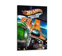 ZEUDFBSA Video Game Hot Wheels Release Poster Poster Decorative Painting Canvas Wall Posters And Art Picture Print Modern Family Bedroom Decor Posters 12x18inch(30x45cm)