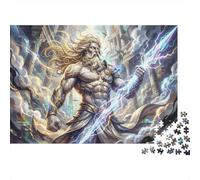 Zeus 1000 Piece Jigsaw Puzzle,Premium Cardboard,Home Wall Decor,Great Gifts Greek Mythology,Whimsical Challenge,Educational Toy,Adults & Kids 14+,Stress Relief 52x38cm