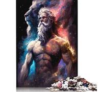 Zeus And The Lion Jigsaw Puzzles Puzzle for Adults Kids. 1000 Pieces Impossible Challenge Toy Educational Games Home Decoration for Adults& Kids Age 14 Years Up 1000pcs (38x26cm)