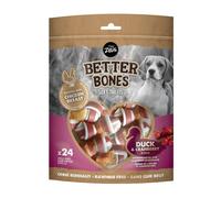 Zeus Better Bones Dog Treats Duck and Cranberry Wrapped Chicken - Pack of 24