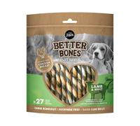 Zeus Dog Treats Better Bones Soft Chews Lamb & Mint Twists Rawhide-Free Pack of 27