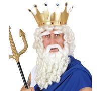 Zeus Curly Locks Beard Tash Wig for Hair Accessory Fancy Dress