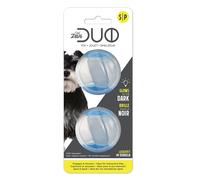 Zeus Duo Balls GLO Glow in the Dark with Squeaker 2Pk 2 Sizes - Small