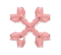 Zeus Dog Toy Duo Cross Bones, Tough Chicken-Scented, Helps prevent destructive chewing, 15cm Coral