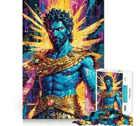 Zeus︰ Electric Divinity Jigsaw Puzzle 1000 Piece Mental Fun Game No Gap Tight Fitting Design for Family Gatherings (50x75cm)