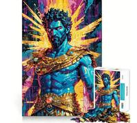 Zeus︰ Electric Divinity Jigsaw Puzzles1000 Pieces Brain Recall Game Premium Laser Cut Quality Absorbing Activity for Quiet Nights (38x52cm)