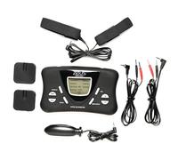 ZEUS ELECTROSEX Deluxe E-Stim Kit for Men, and Couples. E-Stim Pleasure Pack with Unique Features & Settings, Made with Body Safe Materials. 8 Piece Set, Black.