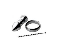 Zeus Electrosex Deluxe Series Voltaic for Him Stainless Steel Male E-Stim Kit