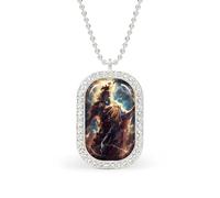 Zeus God Greek Mythology Women's Necklaces Pendant Necklace Fashion Diamond Jewelry with Chain