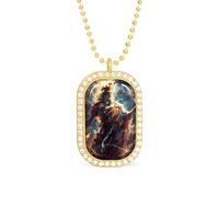 Zeus God Greek Mythology Women's Necklaces Pendant Necklace Fashion Diamond Jewelry with Chain