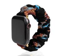 Zeus God of Thunder Greek God Scrunchie Watch Bands Soft Elastic Replacement Wristband Compatible with Apple Watch 38mm/40mm