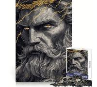 Zeus, God of Thunder Jigsaw Puzzle for Adults 1000 Pieces Mind Power Restful Escape Uniform Edges Best Gift (38x26cm)