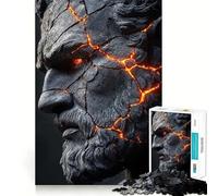 Zeus Greek God Jigsaw Puzzle 1000 Piece Focus Boost Fun Advanced Laser Cutting Tech Travel-friendly Brain Game Gift (38x26cm)