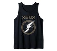 Zeus Greek God Lightning Bolt Symbol Tank Top