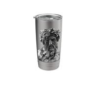 Zeus Gr od Statue Glitch Stainless Steel Insulated Tumbler