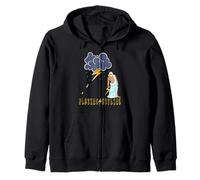 Zeus Greek God Thunder Lightning Bolt Storm Retro Mythology Zip Hoodie