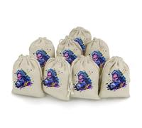 Zeus Greek God with Thunder Reusable Drawstring Bags 8 Pcs Jewellery Favour Pouch Christmas Halloween Candy