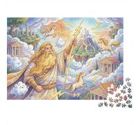 Zeus-Greek Mythology 1000 Piece Wooden Jigsaw Puzzle,Wood,Impossible Challenge,Educational Toy,Home Wall Decor,Gift Idea,Adults & Kids 14+,Stress Relief (75x50cm)