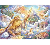 Zeus-Greek Mythology 1000 Piece Wooden Jigsaw Puzzle,Wood,Impossible Challenge,Educational Toy,Home Wall Decor,Gift Idea,Adults & Kids 14+,Stress Relief (75x50cm)