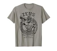 Zeus Gym Athletic Department Funny Greek God Workout Muscle T-Shirt