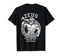 Zeus Gym Athletic Department Funny Greek God Workout Muscle T-Shirt