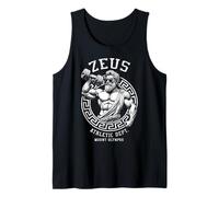 Zeus Gym Athletic Department Funny Greek God Workout Muscle Tank Top