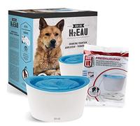 ZEUS H2EAU Elevated Dog and Cat Drinking Water Fountain with Replacement Filter Multi-Pack, 6L Capacity