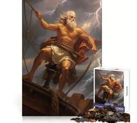 Zeus in A Storm 1000-piece Jigsaw Puzzles Logical Skill Mindful Leisure Precise Join Thoughtful Gift (38x26cm)