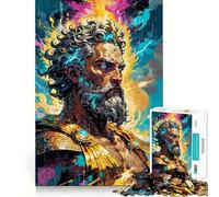 Zeus︰ King of Mount Olympus 1000-piece Puzzle for Teenagers Focus Memory Game Professional Grade Cutting Relaxing Indoor Group Activity (50x75cm)