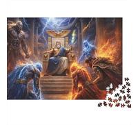Zeus, King of The Gods 1000 Piece Jigsaw Puzzle,Whimsical Challenge,Adults & Kids 14+,Home Wall Decor,Great Gifts,Premium Cardboard,Educational Toy,Stress Relief 70x50cm