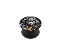 Zeus Lightning Gr od Mythology Storm Power Portrait Art PopSockets Adhesive PopGrip