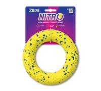 ZEUS NITRO RING DOG PUPPY FETCH TOY INTERACTIVE GAMES PERFECT WEIGHTED RING 16CM