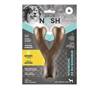 Zeus Dog Chew Bone NOSH STRONG – Bacon Flavour Wishbone – Medium