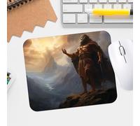 Zeus Power Mythology Mouse Pad - Premium Textured Waterproof Mousepad with Stitched Edge - Durable & Non-Slip Gaming Office Desk Pad