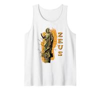 Zeus Statue Greek Mythology God Retro Ancient Greece Tank Top
