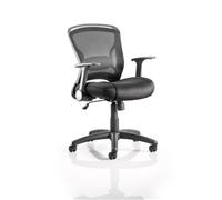 Zeus Mesh Back Task Operator Chair Black Fabric Seat