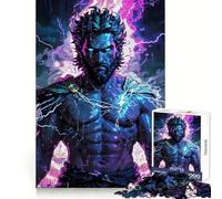 Zeus Unleashed︰ Divine Fury 1000 Pieces Jigsaws Adults Puzzles Gifts Intellect Fun Soothing Hobby Exact Edges Memorable Gift (38x26cm)