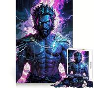 Zeus Unleashed︰ Divine Fury Jigsaw Puzzles 1000 Pieces for Teenagers Thought Training Easy Enjoyment Uniform Cut Chic Xmas Gift (38x52cm)