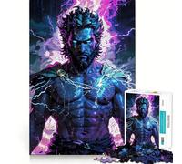 Zeus Unleashed︰ Divine Fury Jigsaw Puzzles for Teenagers 1000 Mental Fun Game Clean Seamless Connection Engaging Way to Pass Free Hours (50x75cm)