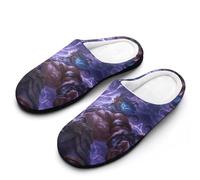 Zeus1 Greek God with Thunder Funny Men's Cotton Slippers Shoes Novelty Soft Non-Slip Sole Home Shoe