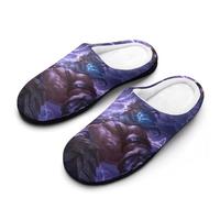 Zeus1 Greek God with Thunder Funny Women's Cotton Slippers Shoes Novelty Soft Non-Slip Sole Home Shoe