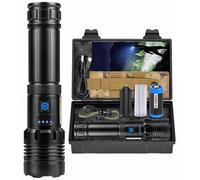 ZEUSFIRE Torches Led Super Bright, 30000 Lumens Tactical Torch Battery Powered,IP67 Flash Light Powerful Hand Torch 7 Light Modes for Dog Walking Camping Emergency Gift