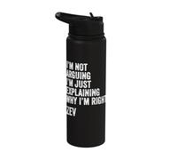 Zev Quote Funny Birthday Custom Name Idea Engineer Stainless Steel Insulated Water Bottle