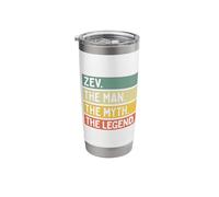 Zev The Man The Myth The Legend Funny Personalized Quote Stainless Steel Insulated Tumbler