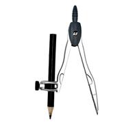 ZEVONDA Professional Compass Set - Metal Compass with Pencil, Compass Math Drafting Compass Circle Drawing Tool for Student School Office Home Schooling Maths Drawing Drafting