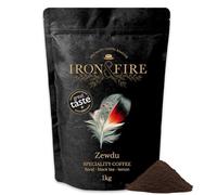 Zewdu Specialty Blend 1kg Espresso Grind - Light Roast, Award-Winning African Coffee with Floral, Black Tea & Lemon Notes - Ideal for Espresso Machines & Stovetop Espresso - IRON & FIRE