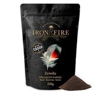 Zewdu Specialty Blend 220g Cafetiere/French Press Grind - Light Roast, Award-Winning African Coffee with Floral, Black Tea & Lemon Notes - Ideal for French Press & Pour Over - IRON & FIRE