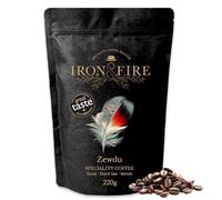 Zewdu Specialty Blend 220g Whole Beans - Light Roast, Award-Winning Single-Origin African Coffee with Delicate Floral, Black Tea & Lemon Notes - Perfect for Pour Over/Filter - IRON & FIRE